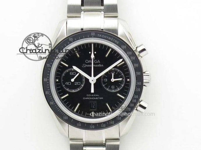 1219 Unique Planet Ocean 45mm GMT Blue DLC Black OMF Best Edition Blue Dial On Blue Gummy Strap A 8123